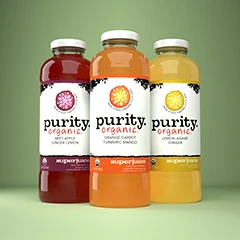 Purity Organic Superjuice trio render